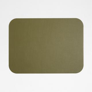 Rizzo Easy Care Recycled Leather Reversible Rectangular Placemat, Set of 2