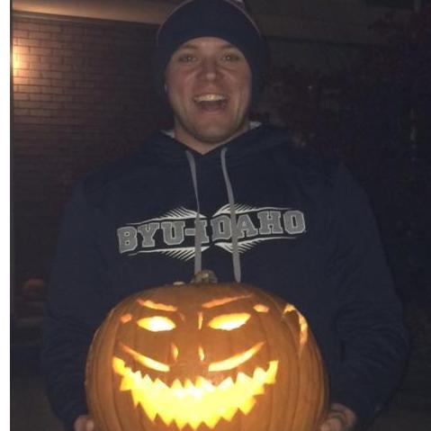 Our Halloween Jack-o-lantern.
