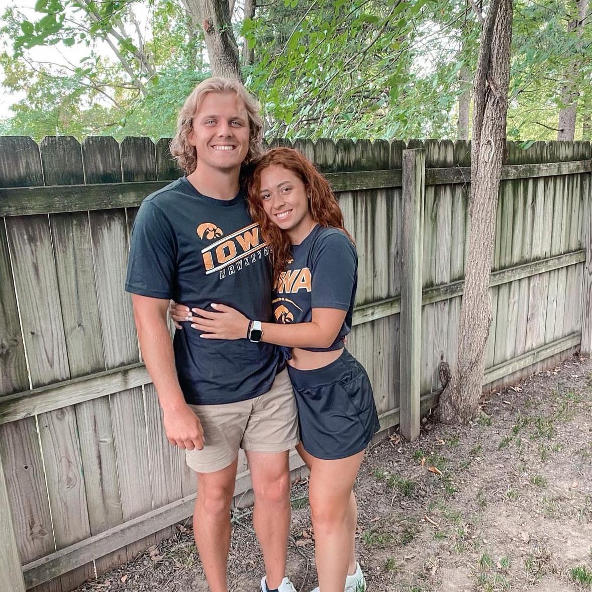 First Iowa game together — GO HAWKS