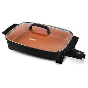 Nuwave - NuWave® 16-Inch Electric Skillet in Black/Red