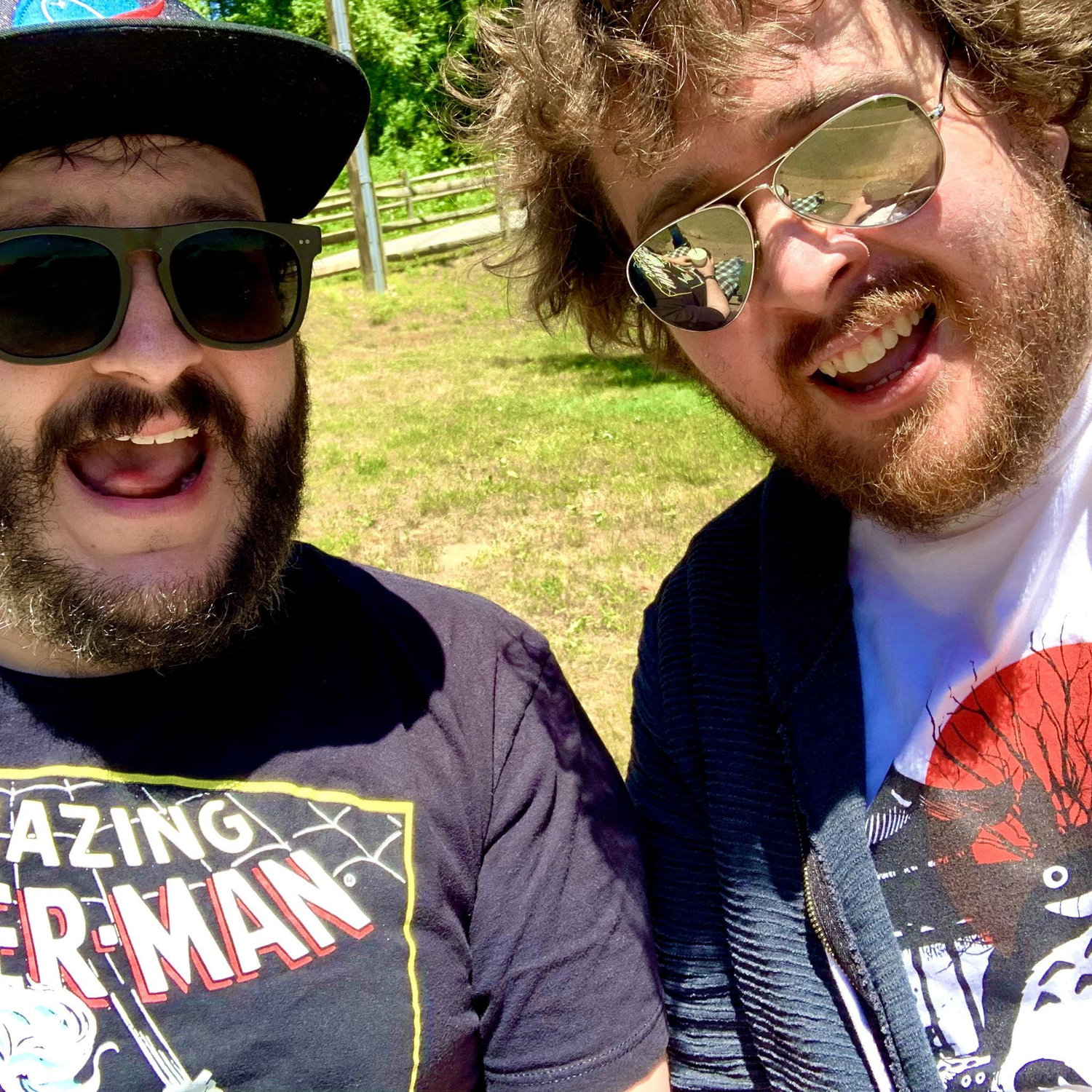 Matt and Andrew together on Andrew's 30th Birthday June 2020