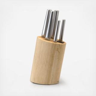 Eclipse 6-Piece Hollow Handle Knife Block Set