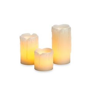Candle Impressions® 3-Pack Flameless Mini Melted Drip Wax Candles