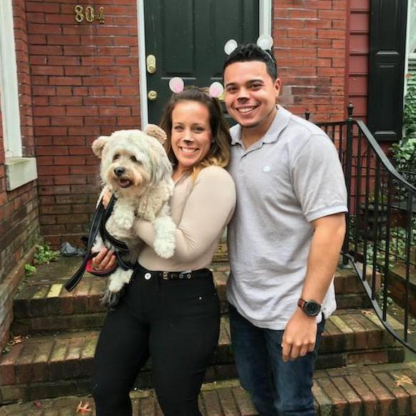 2017 - Doggy Trick or Treat in Alexandria, Virginia. The 3 little bears!