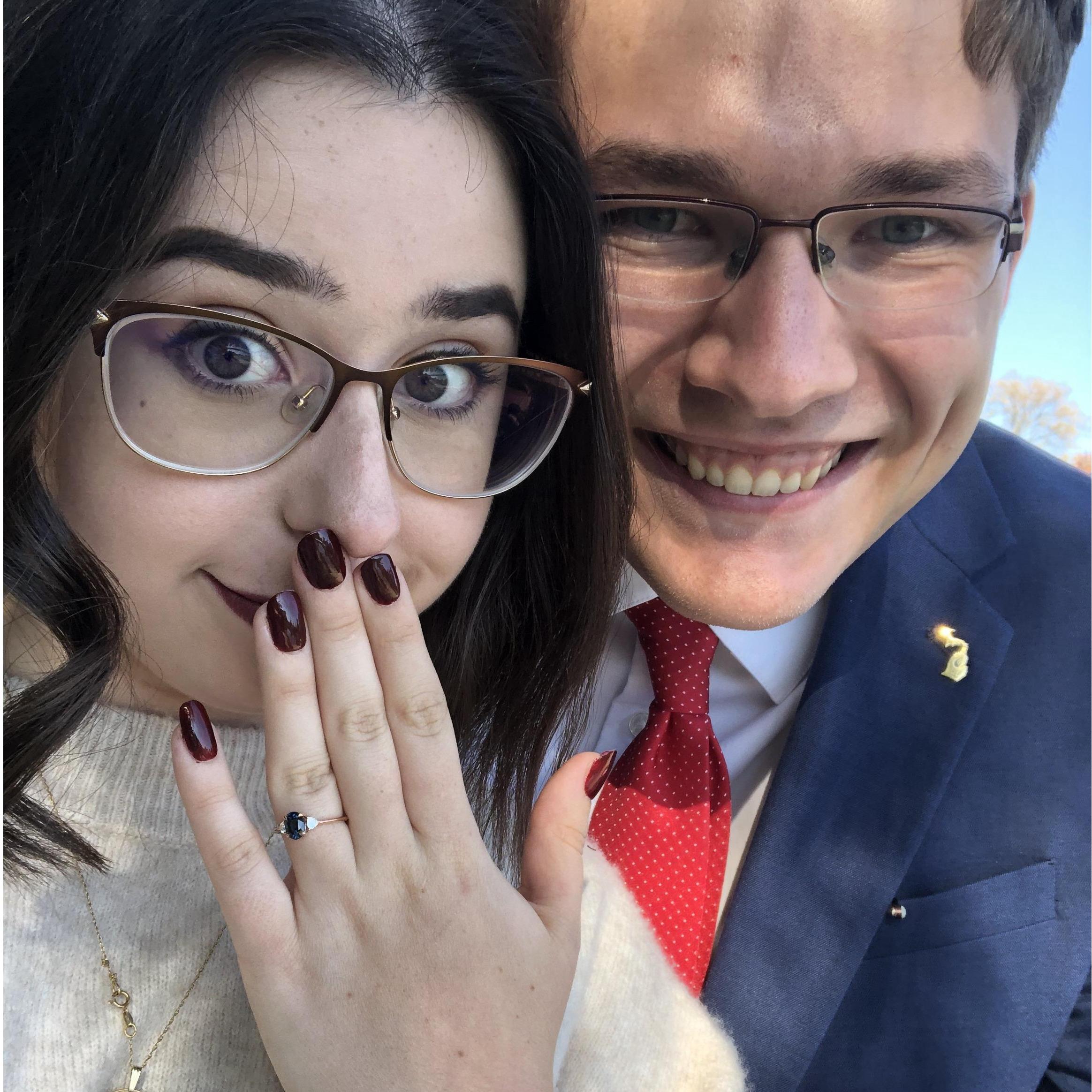 the "I said yes!" face // fall 2020