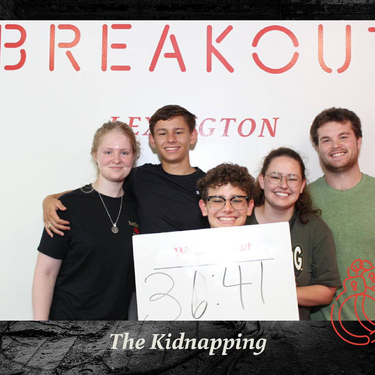 We broke out! Having fun at an escape room with family.