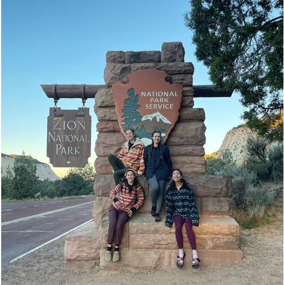 Dana, Kaytie, Loan, and Haley - Zion National Park