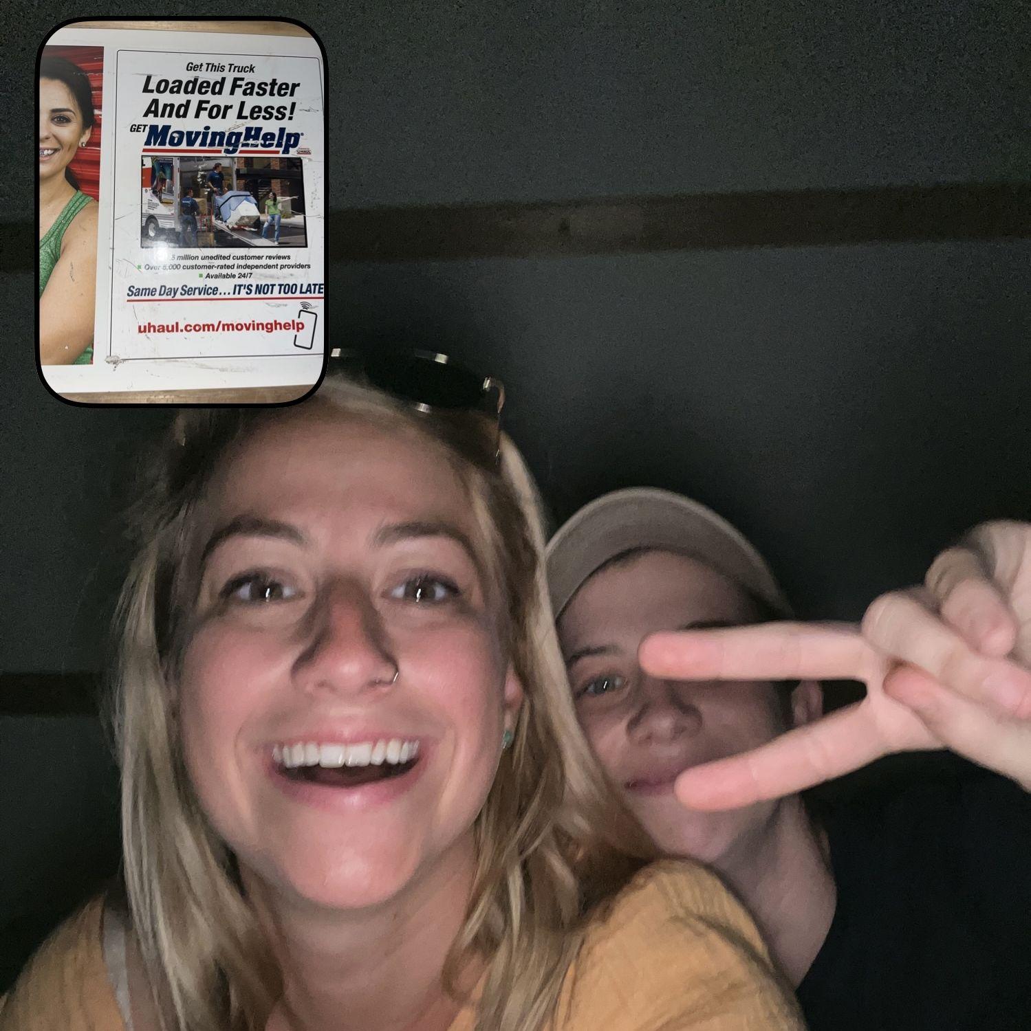 You know what they say about two women dating - U-haul after the third date!