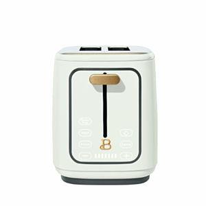 Beautiful 2-Slice Toaster with Touch-Activated Display, White Glazed by Drew Barrymore