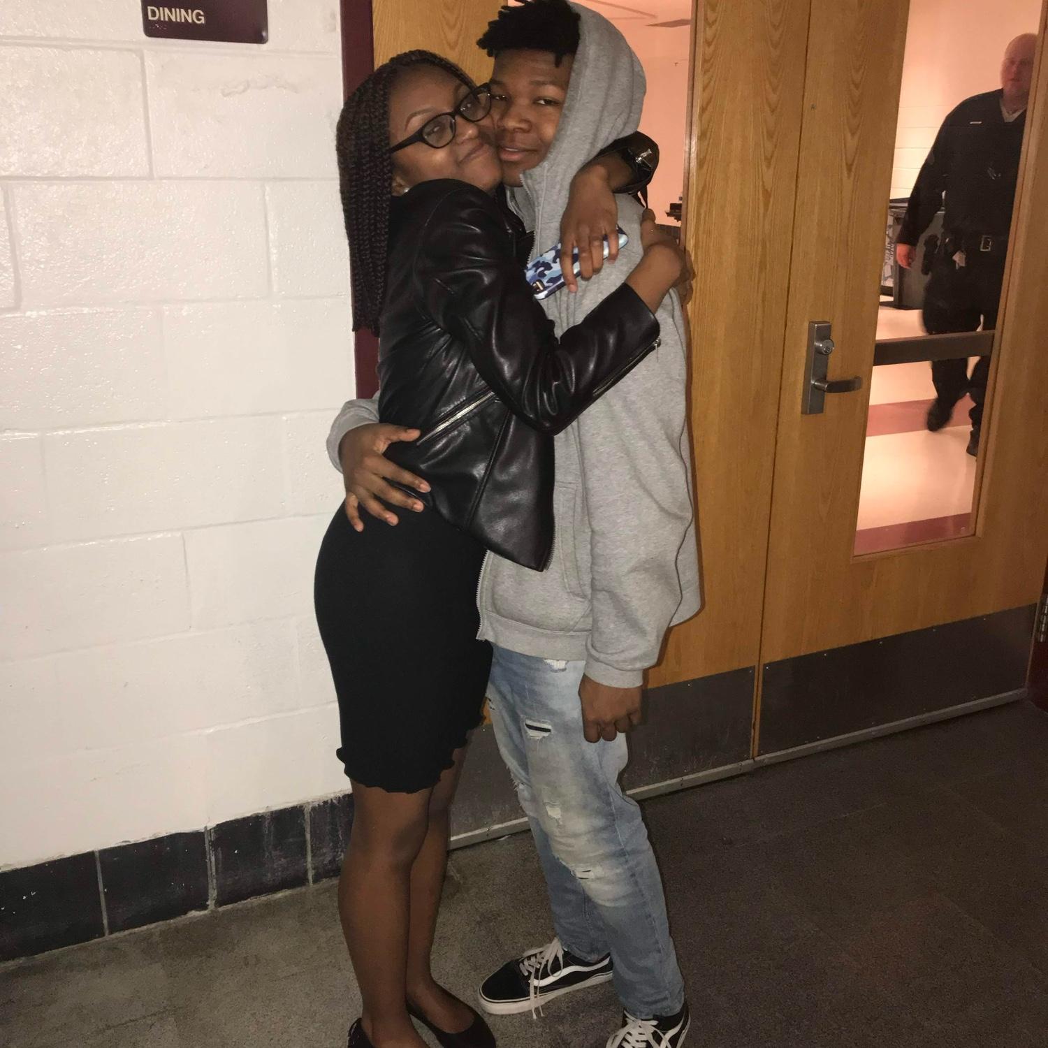 Our first photo together.