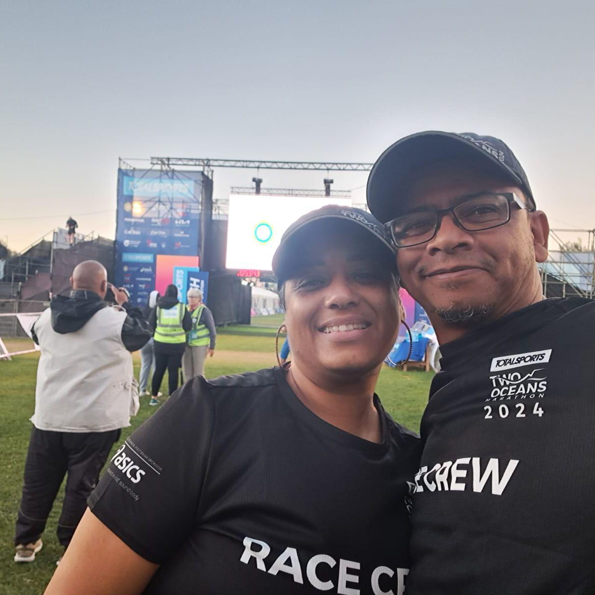 Our first event together at the Two Oceans Marathon