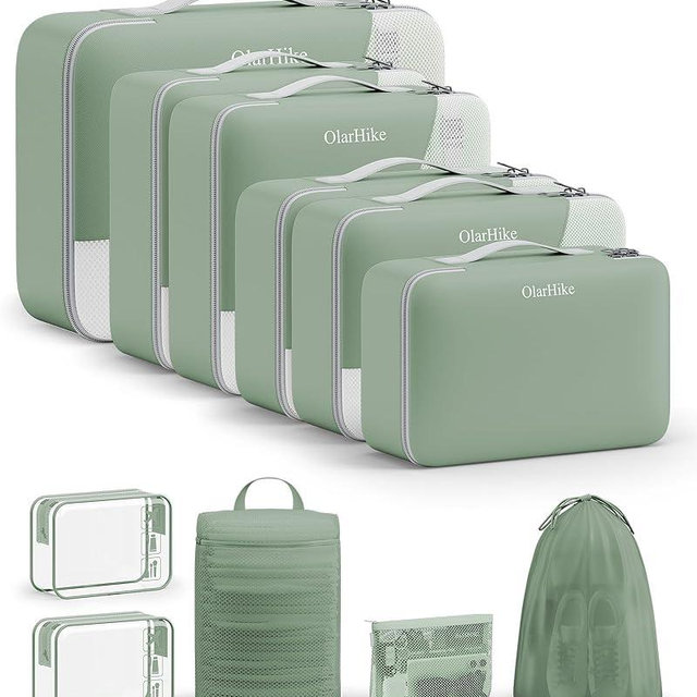 11 Set Packing Cubes for Travel, Gifts for Women Mom,Anti-Tearing Suitcase Organizer,OlarHike Vacation Essentials & Accessories for Cruise Ship