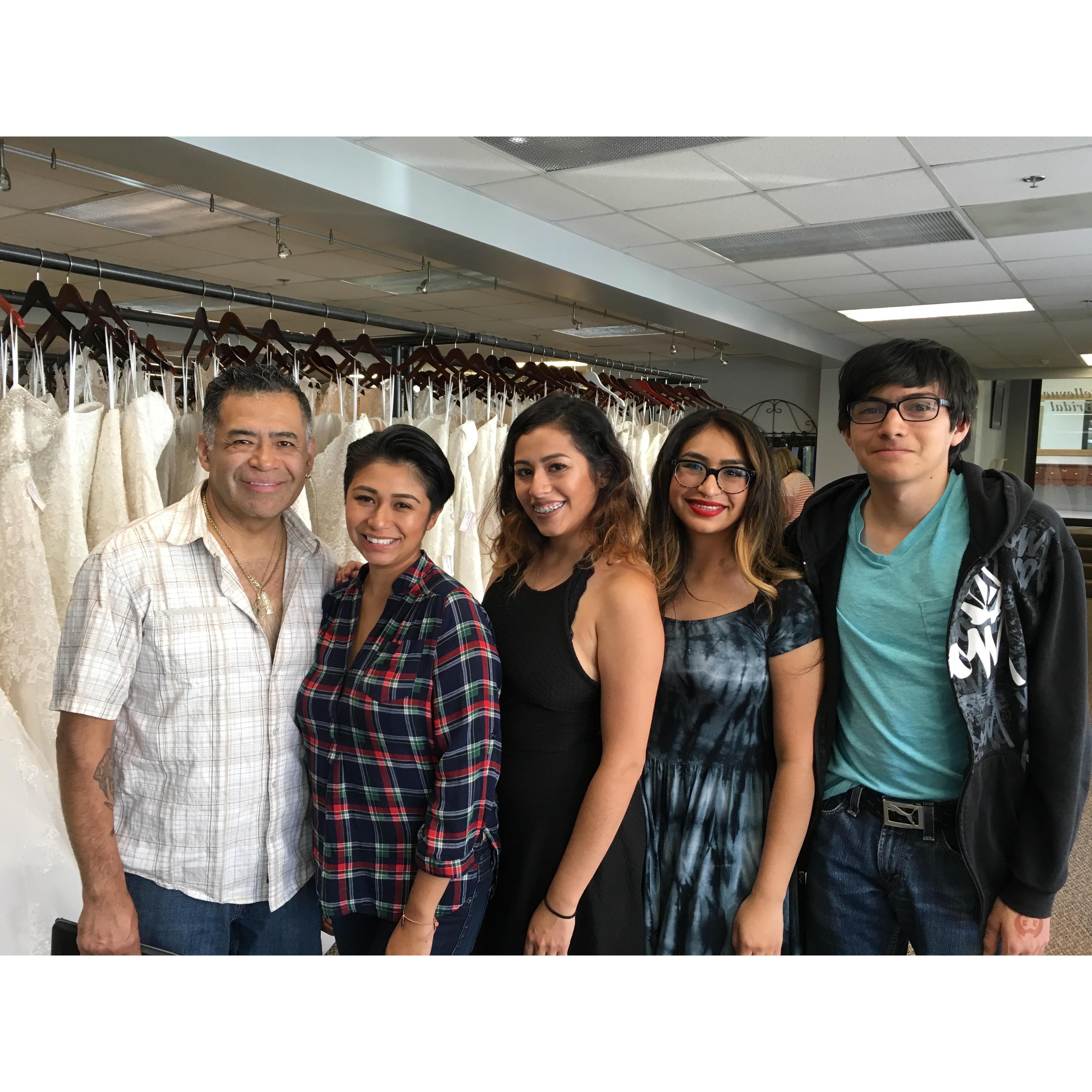 Wedding dress shopping! July 2017
