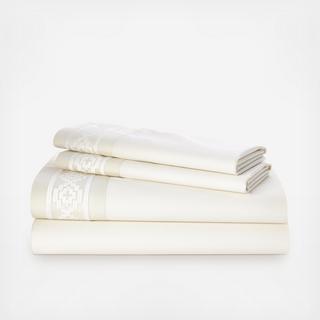 Mason Embroidered 4-Piece Sheet Set