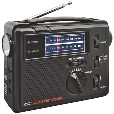 CC Solar Observer AM/FM/Weather Windup Emergency Radio