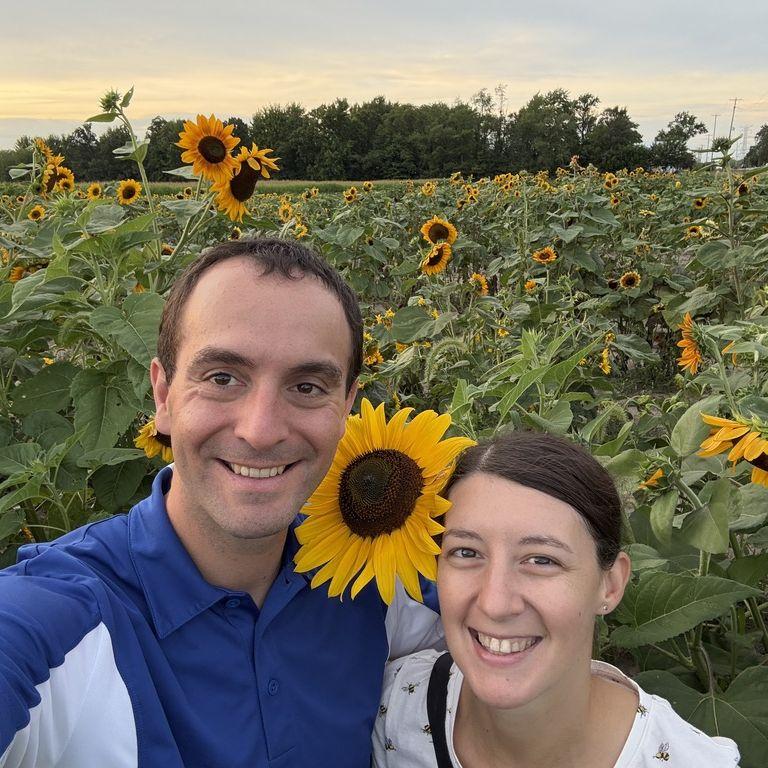 Picking sunflowers - Hudsonville, MI