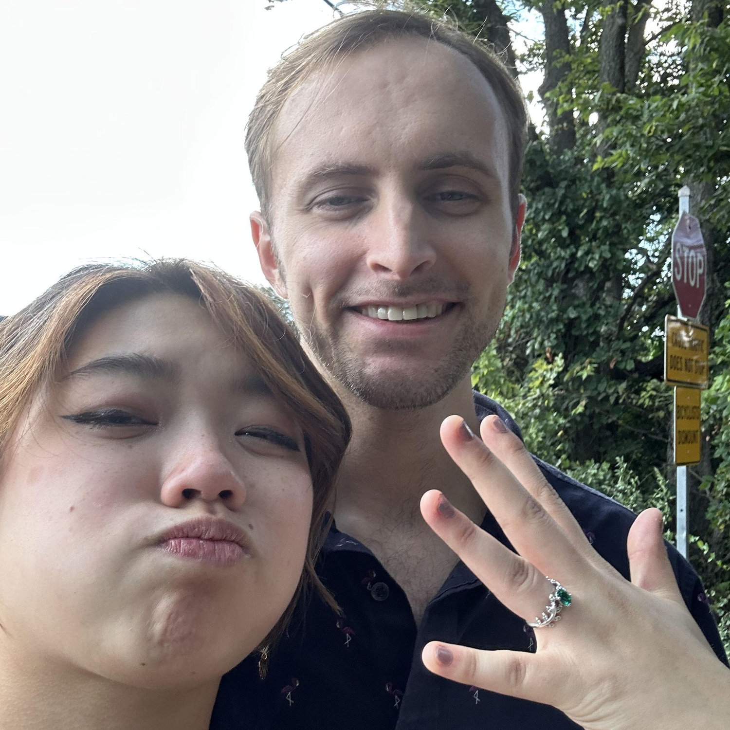 The post-engagement pic