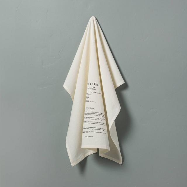Peach Cobbler Recipe Printed Flour Sack Kitchen Towel Sour Cream - Hearth & Hand™ with Magnolia