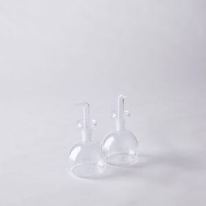 Hawkins New York Cilindro Vinegar Glass Cruets