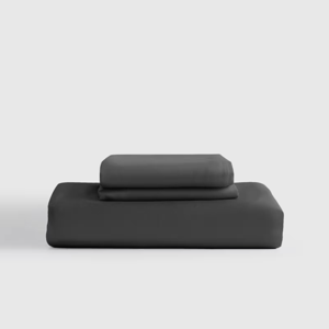 Bamboo Fitted Sheet Set in Charcoal