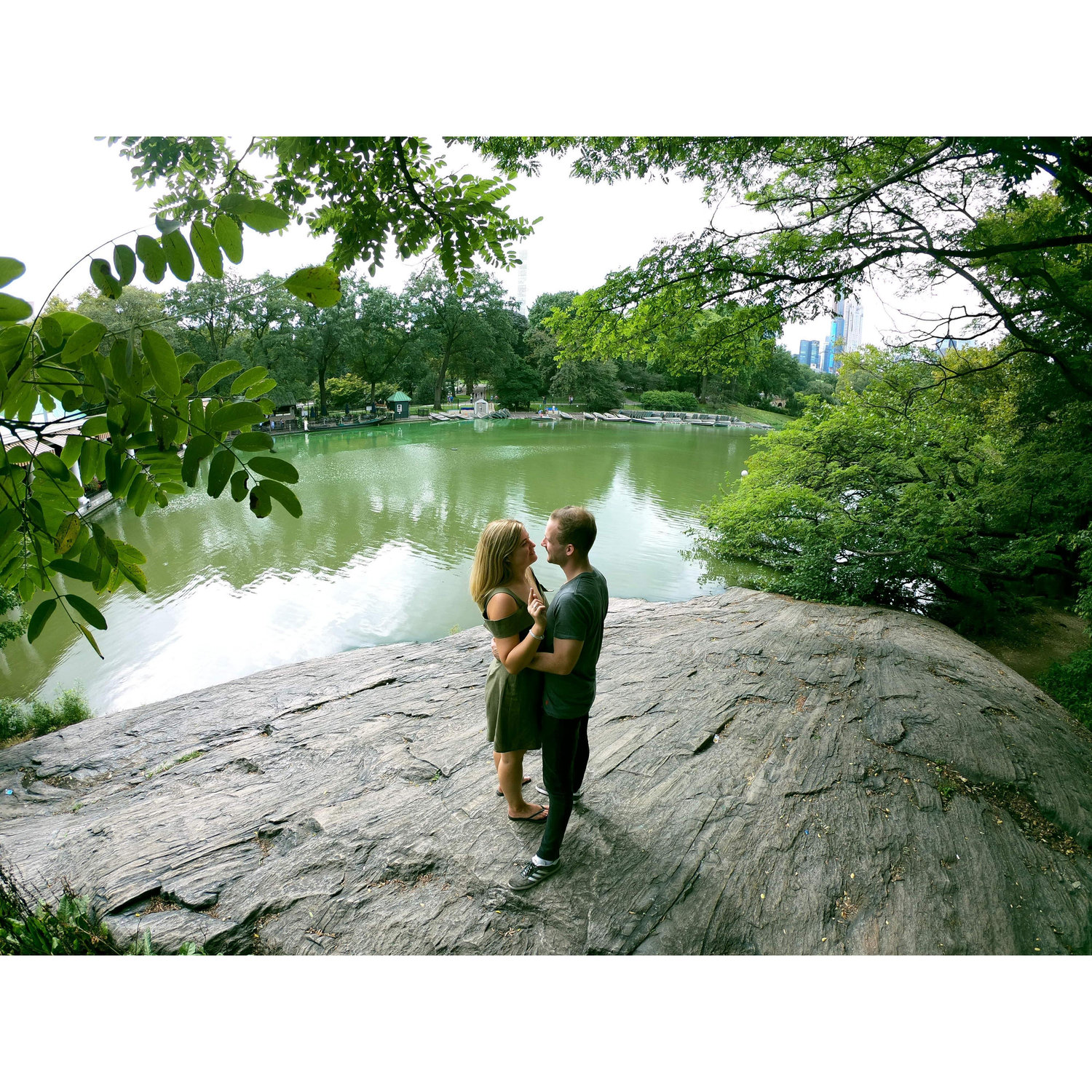 This photo was taken just after the Proposal in Central Park outside the Boat House in NYC - 2018