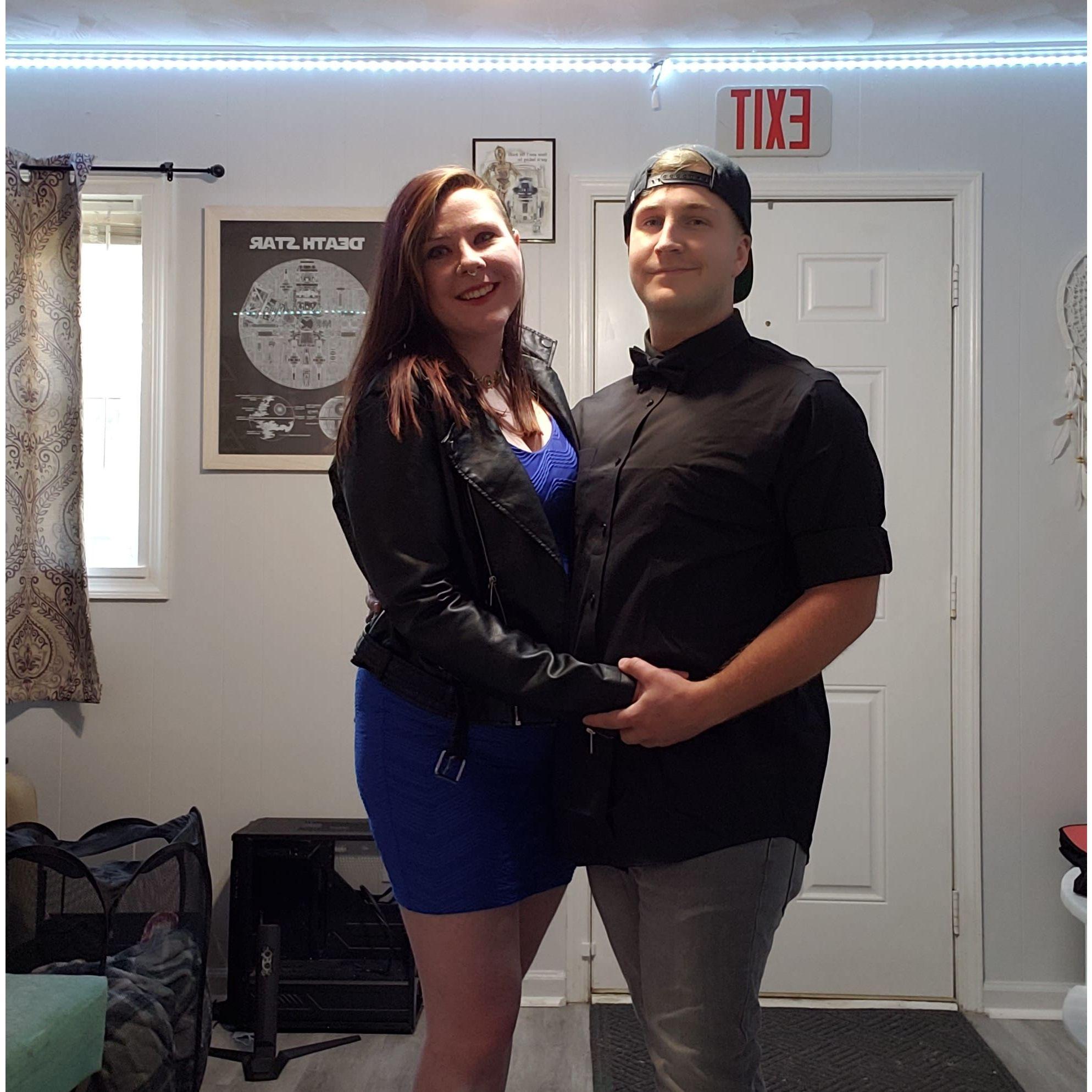 One of our first formal dates together at The Melting Pot