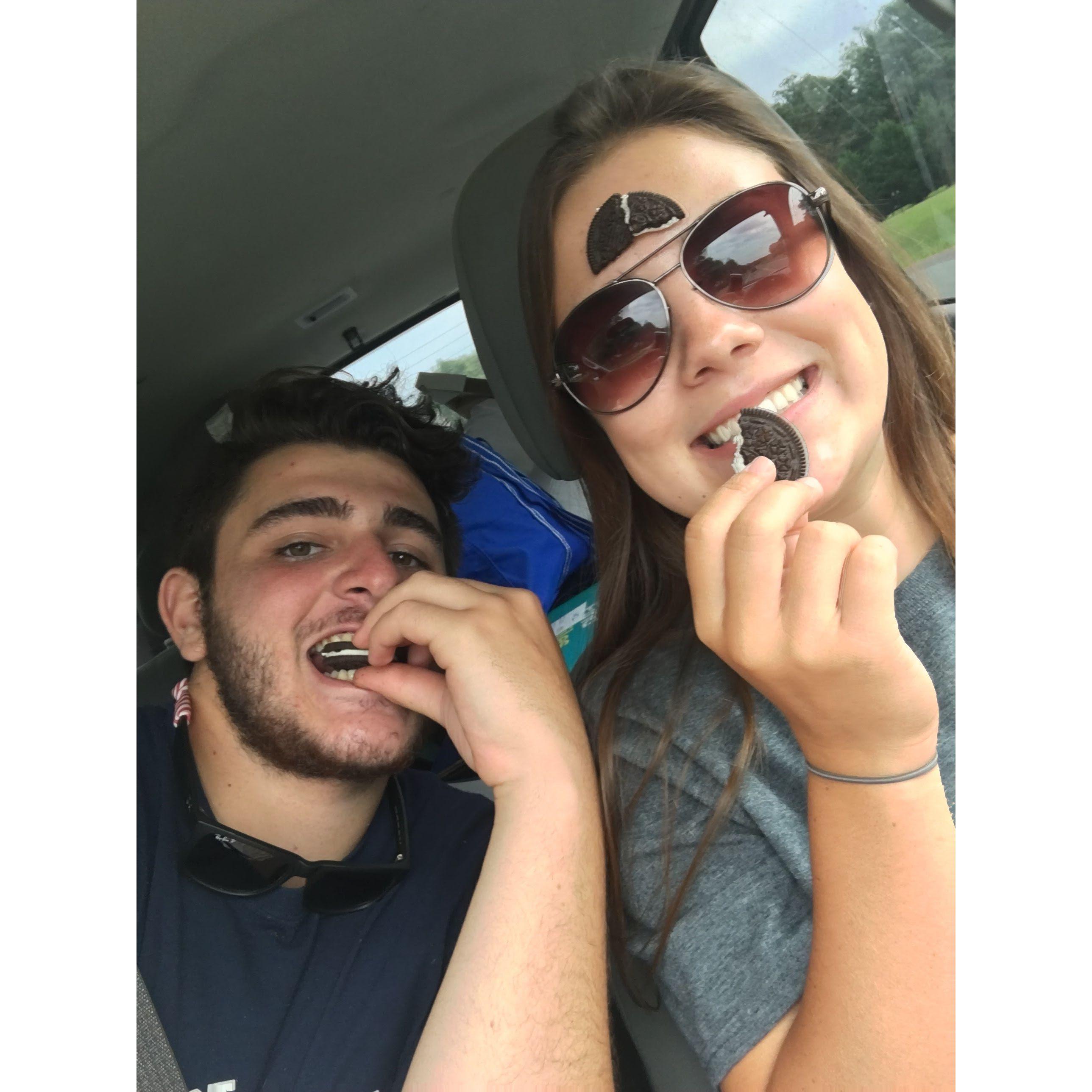 Driving Kayla to college - 2017