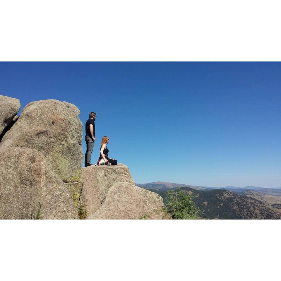 Showing Luke Boulder (Alena's hometown) from above