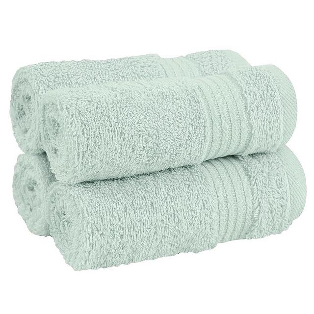 Cotton Paradise Washcloths for Bathroom, 13 x 13 Inch 100% Turkish Cotton Towels Soft Absorbent Luxury Washcloths, Small Hand Face Towels, Mint Washcloths
