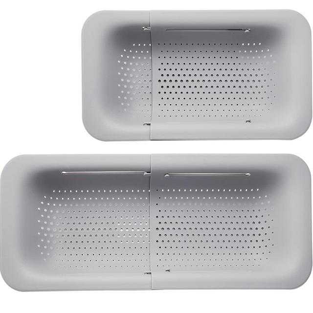 Collapsible Sink Colander Strainer Basket，Extendable Strainer Saver Portable Drainer Over Sink - Wash Vegetables and Fruits, Drain Cooked Pasta and Dry Dishes
