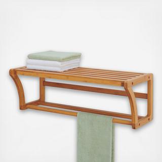 Lohas Wall Mounted Shelf With Towel Bars