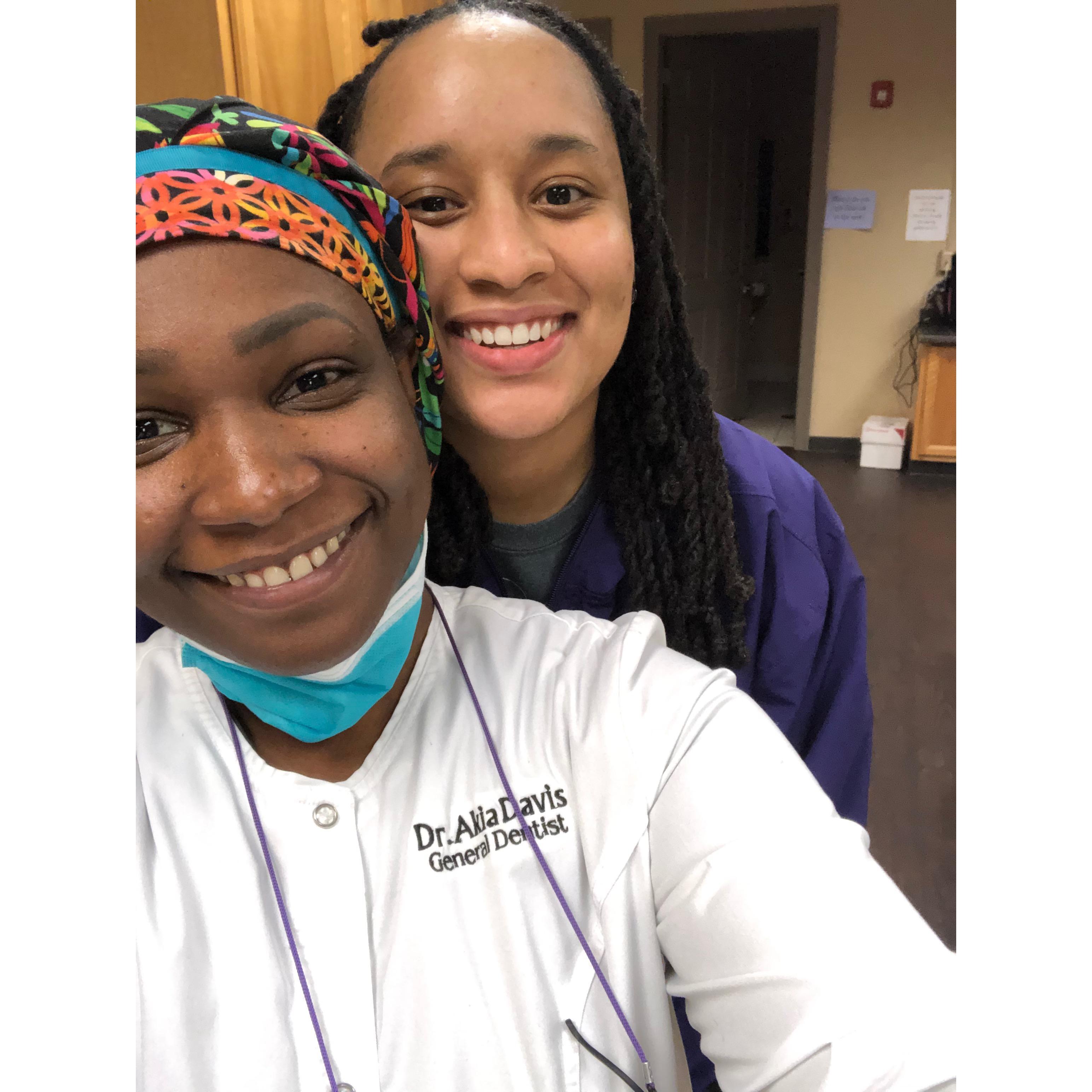 JB at her first cleaning with Dr. Akia :)