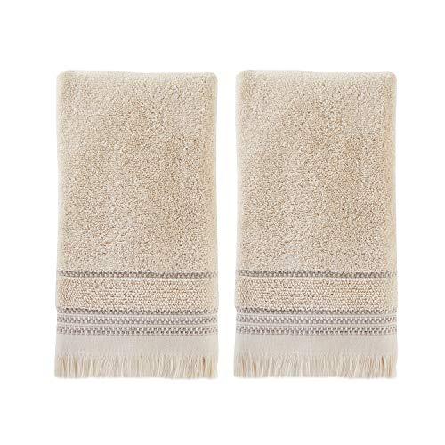 SKL Home by Saturday Knight Ltd.  Jude Fringe 2-Piece Hand Towel Set, Taupe