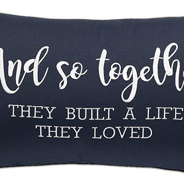 YugTex Pillowcases Embroidered Love Pillow Cover