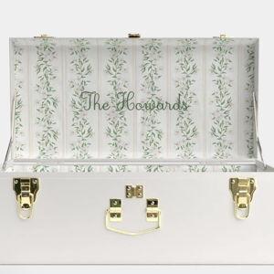 Petite Bridal Trunk - Green Embroidery "The Howards"