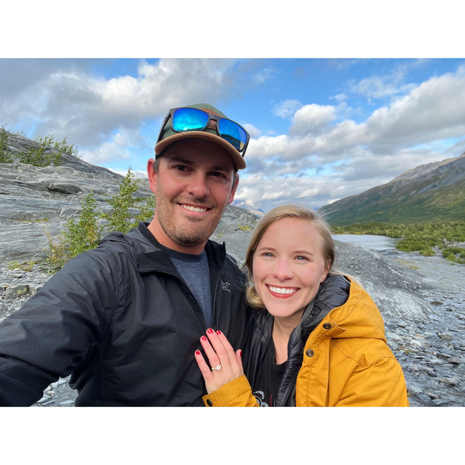 Trevor proposed at Worthington Glacier State Recreation in Alaska, September 2023