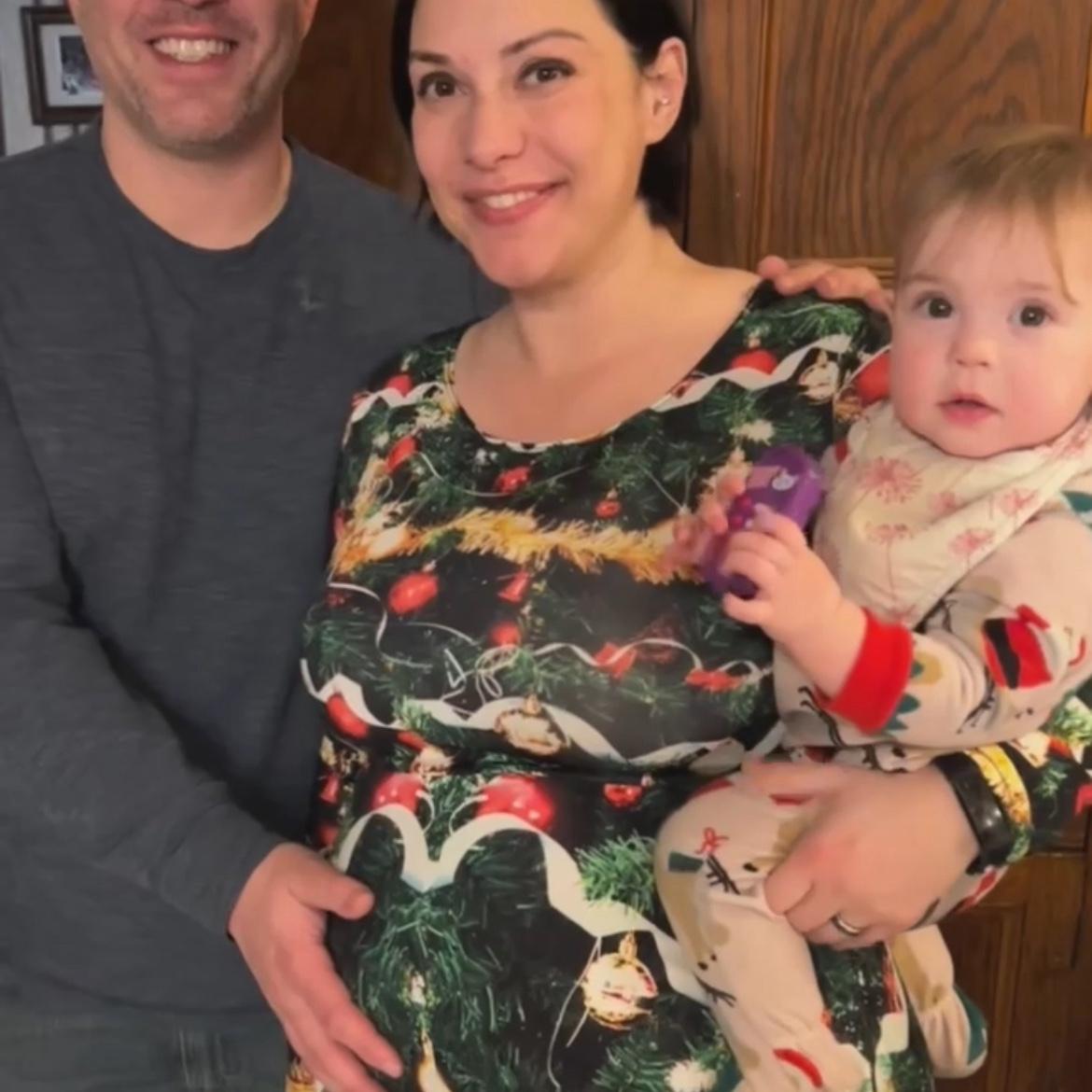 Then there were three and a half with Luke still in the oven.