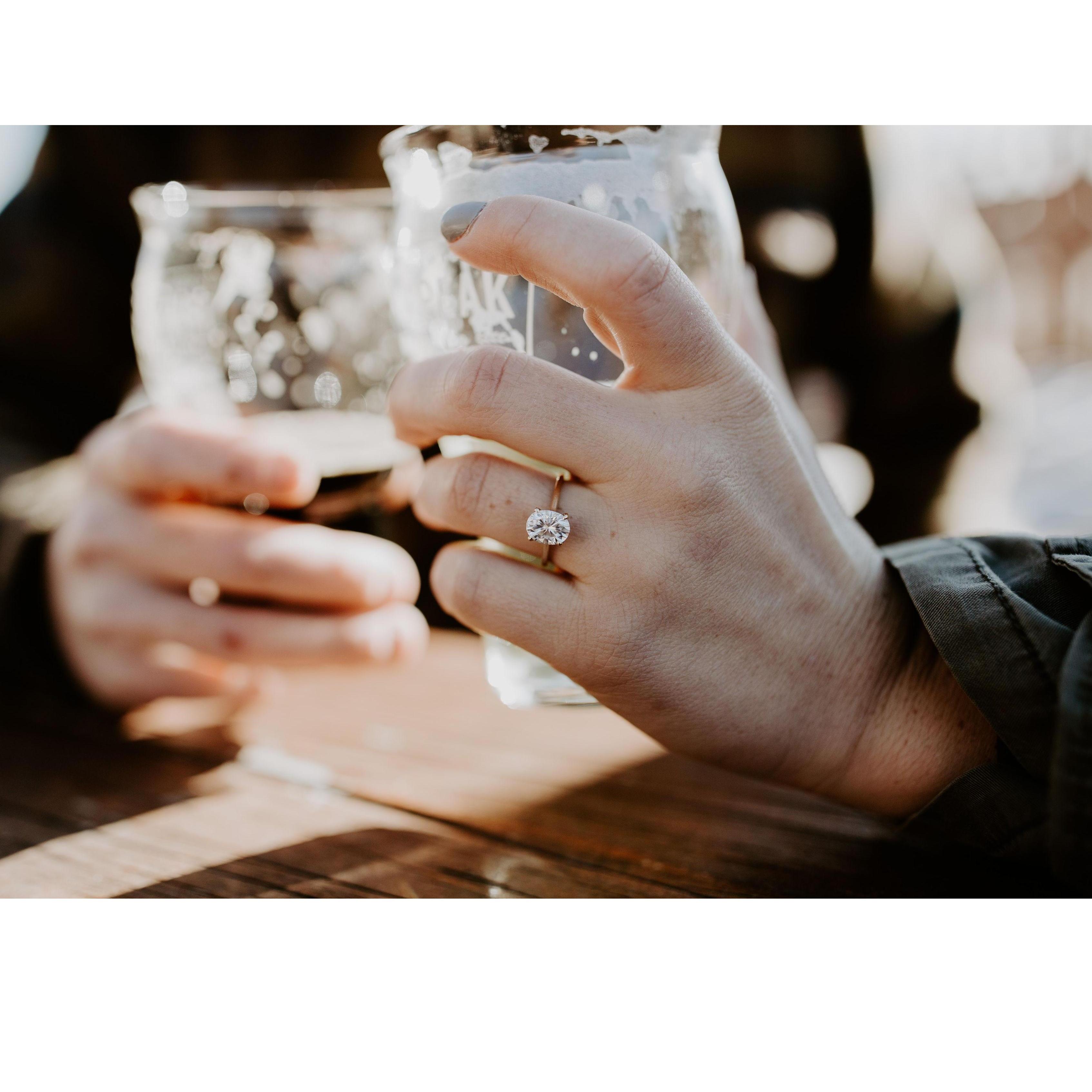Obviously we included beer in our engagement pictures :)