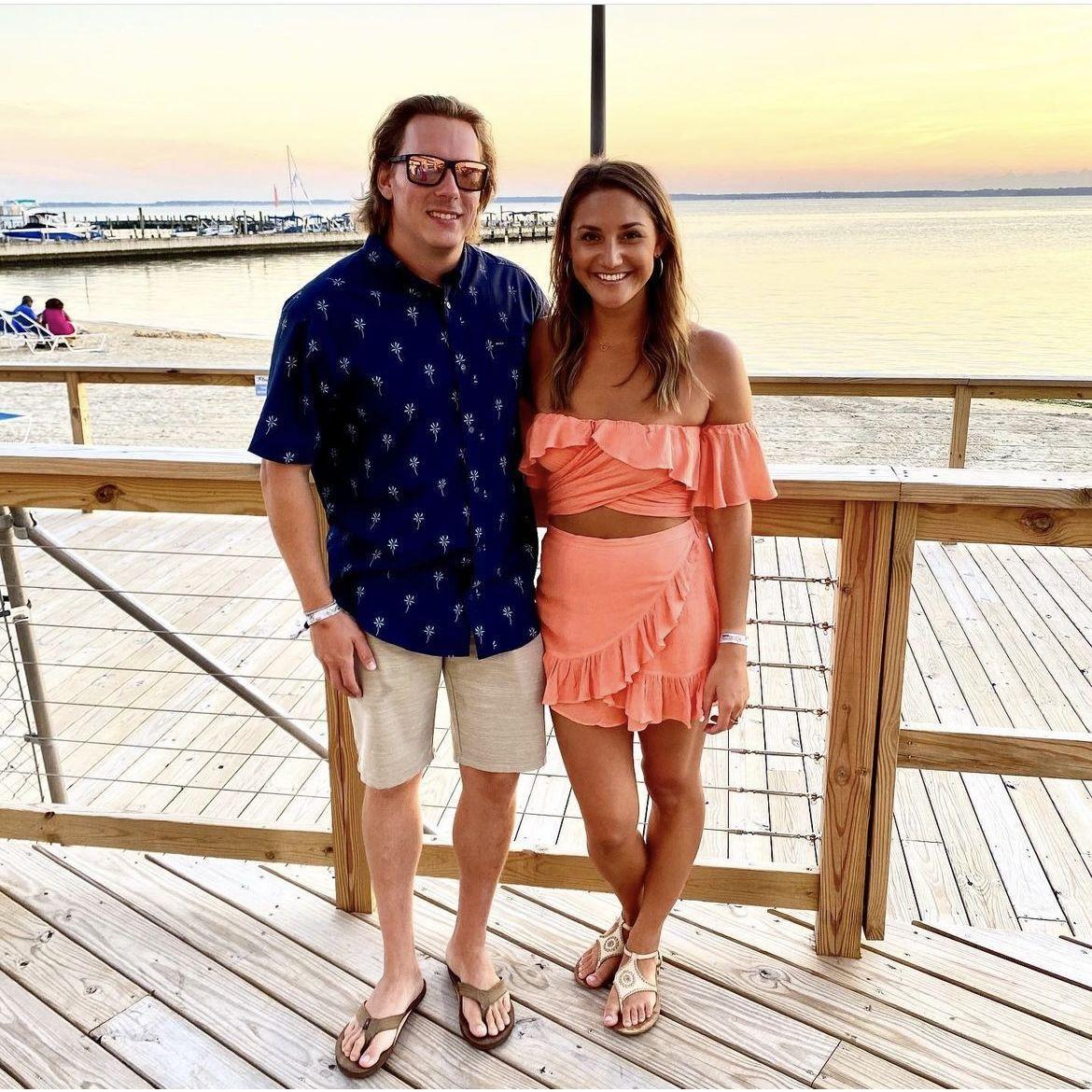 Summer 2020: The first picture we took in the spot where we are now getting married!
