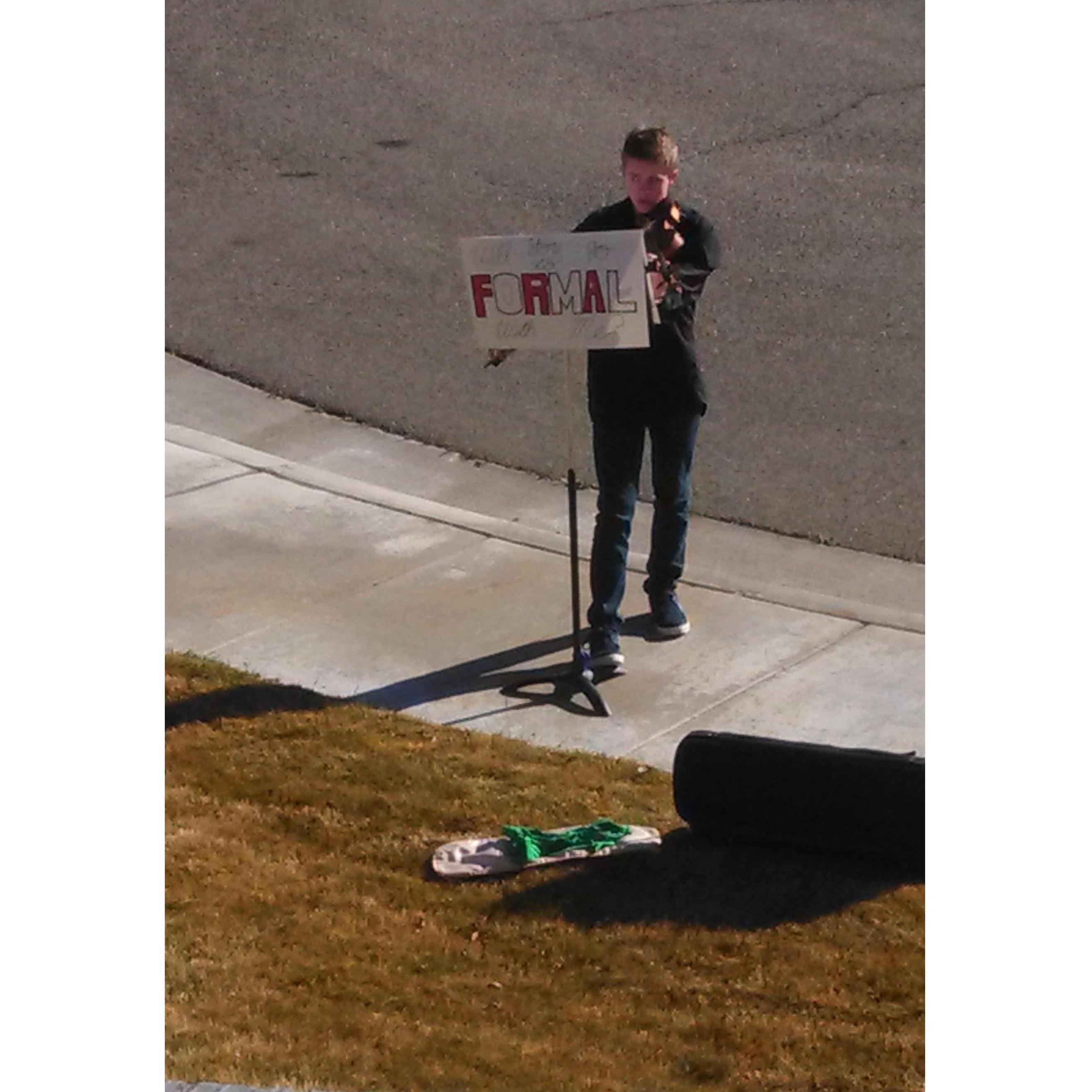 Marty serenading Selena 2014.