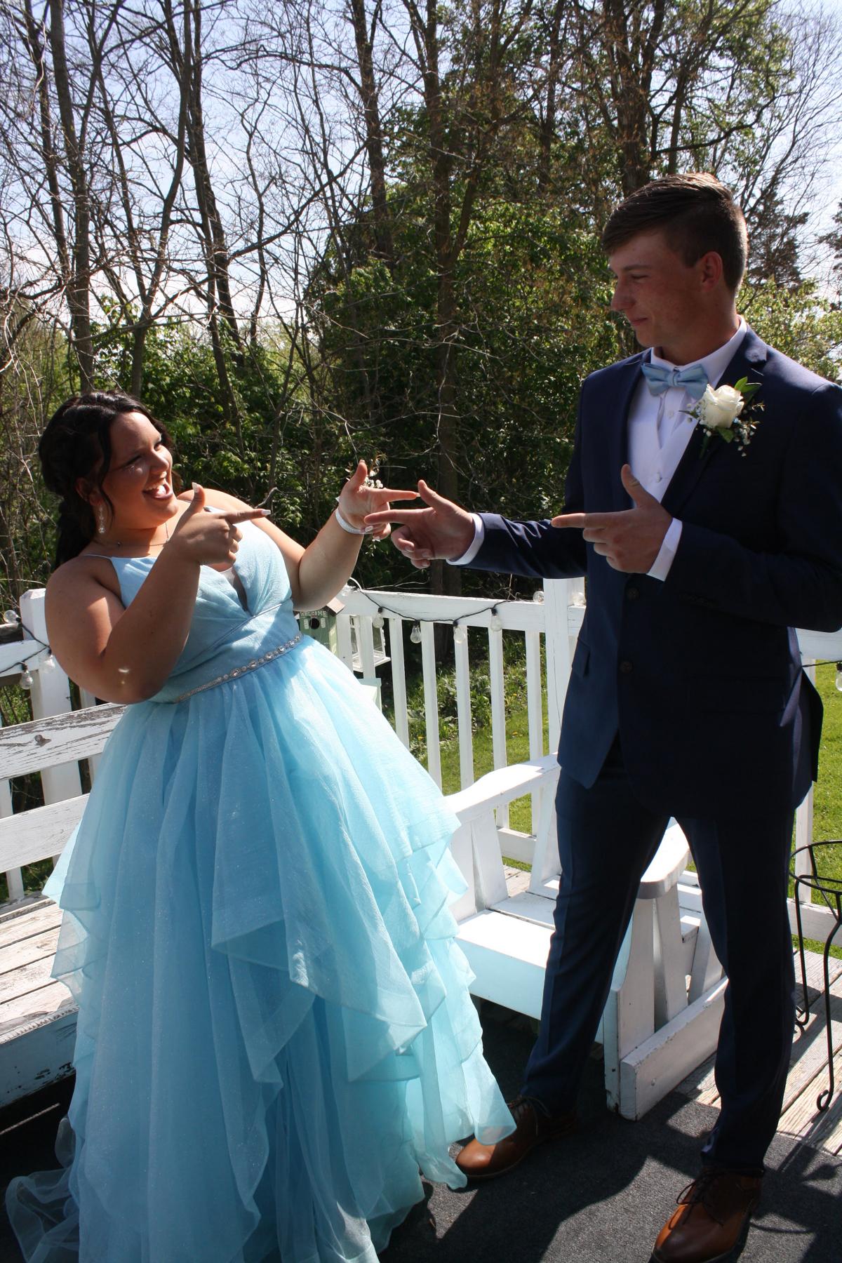Our first prom together.