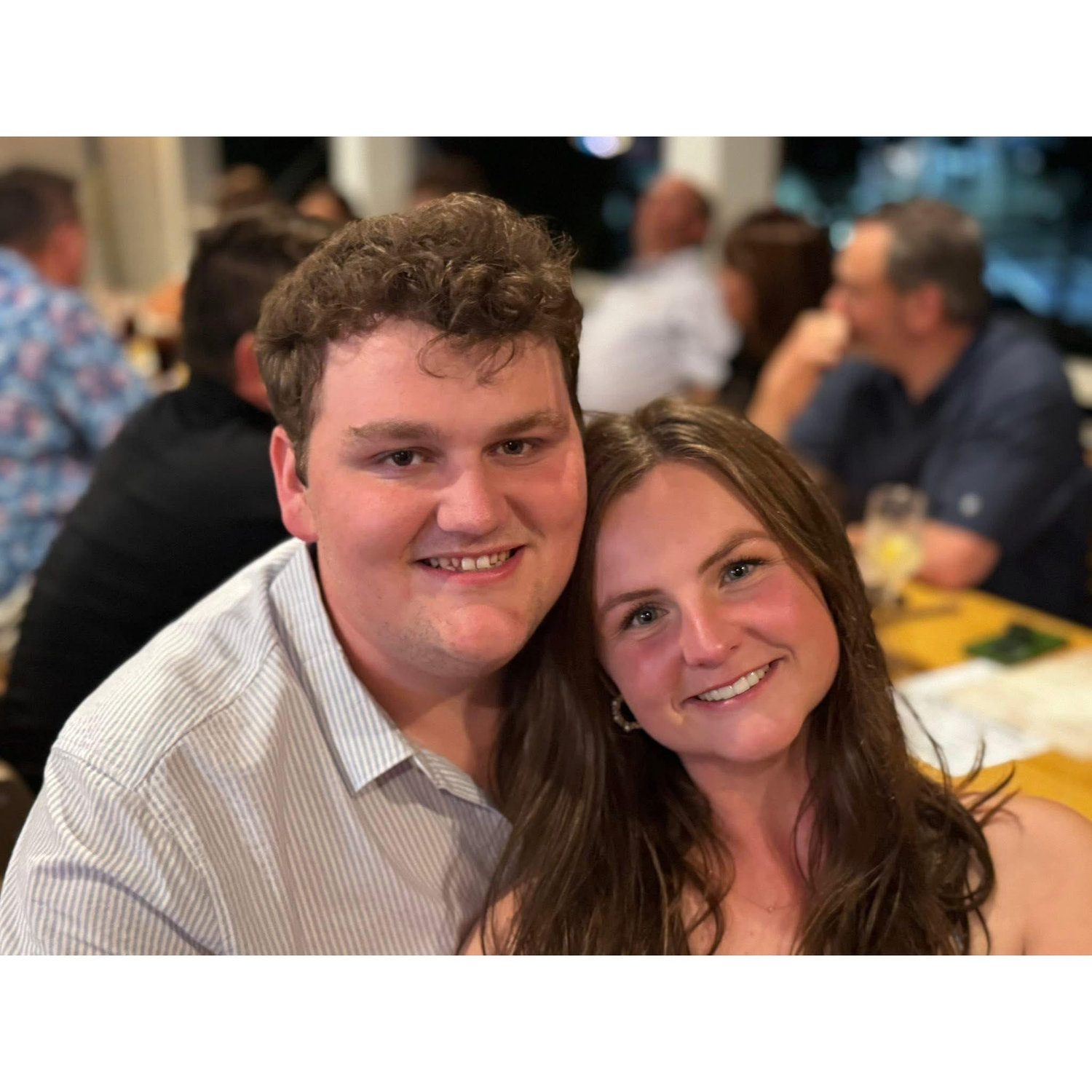 Celebrating our engagement with our family and friends!
