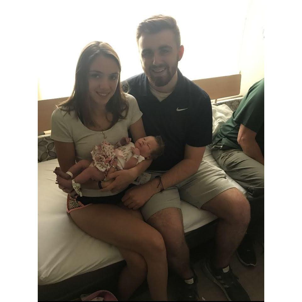 Becoming an aunt and uncle for the first time to Miss Olivia