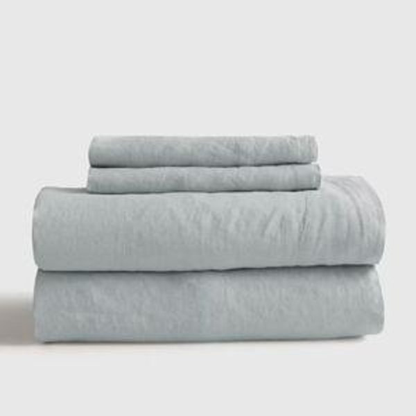 European Linen Sheet Set - King in color Mist