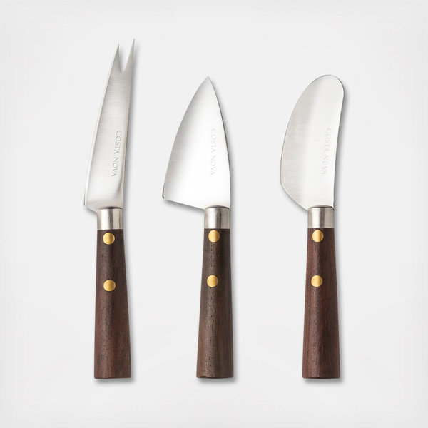 COSTA NOVA, 3-Piece Cheese Knife Set | Zola