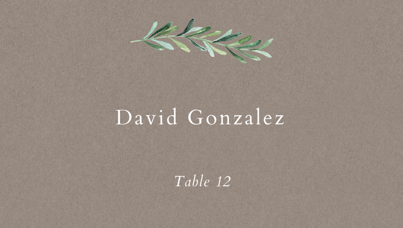 Zola Wedding Place Cards - Eastwick