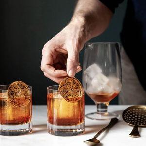 Farmhouse Pottery - Faceted Glasses - Old Fashioned - Set of 4