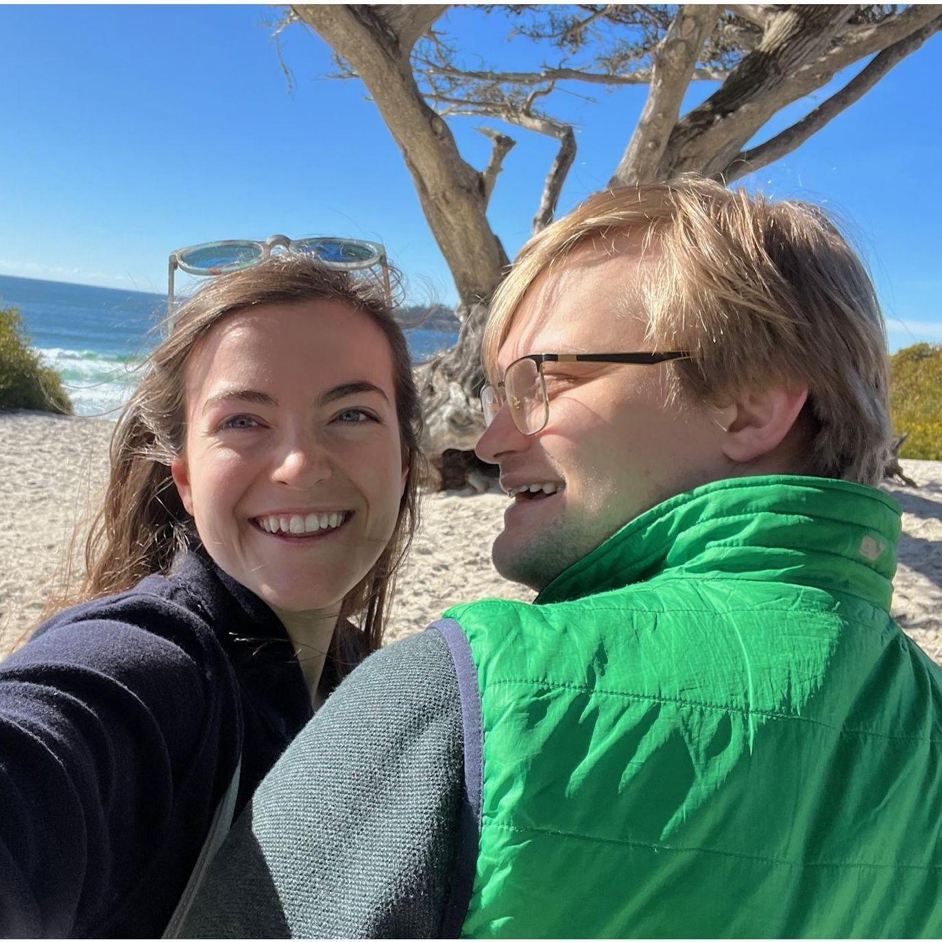 We love the California coast! It was too cold to swim in the water, but we loved taking in the fresh air in Carmel-by-the-Sea.