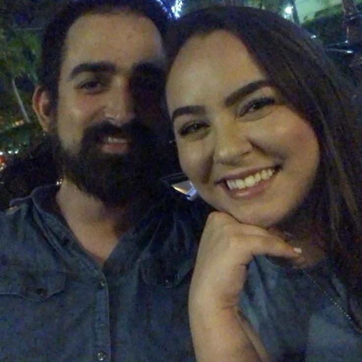 Ok, this is our first REAL picture together! This was taken on our second date, which was at a restaurant in Miami. (August 2018)