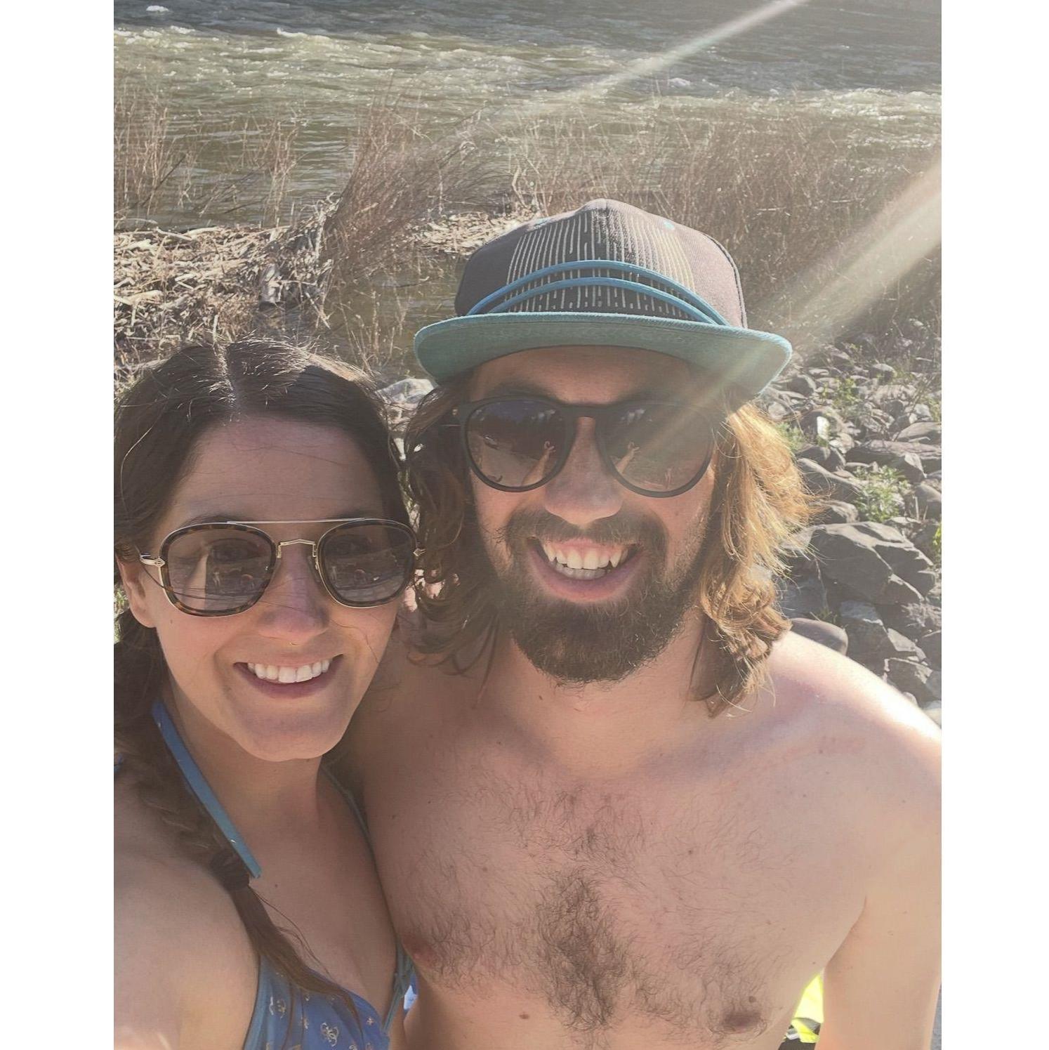 One of our first whitewater trips together on Alberton Gorge
